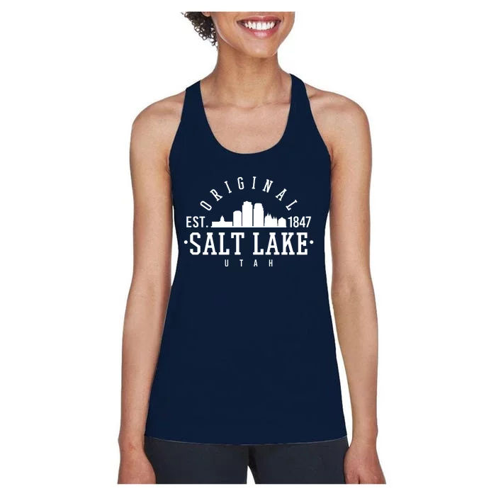 The Original Salt Lake City Utah 1847 Women's Racerback Tank