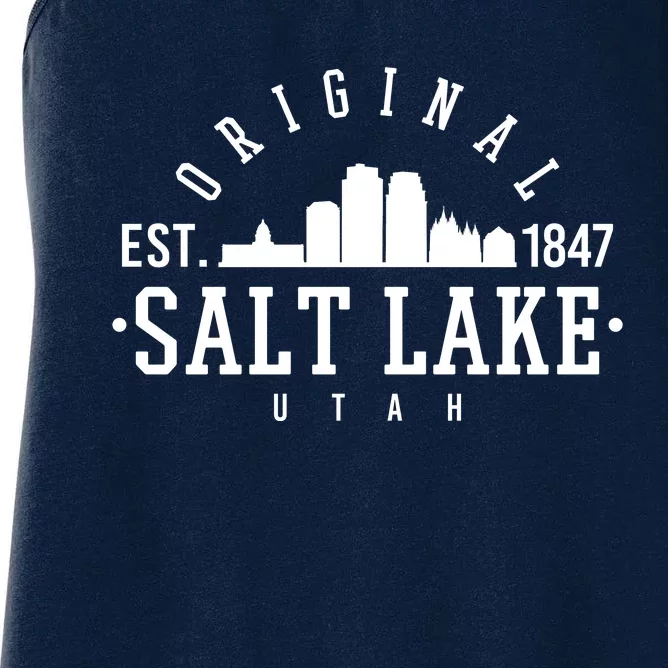 The Original Salt Lake City Utah 1847 Women's Racerback Tank