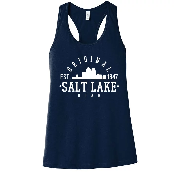 The Original Salt Lake City Utah 1847 Women's Racerback Tank