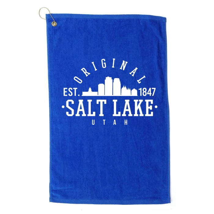 The Original Salt Lake City Utah 1847 Platinum Collection Golf Towel