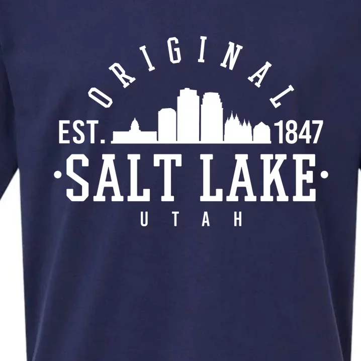 The Original Salt Lake City Utah 1847 Sueded Cloud Jersey T-Shirt