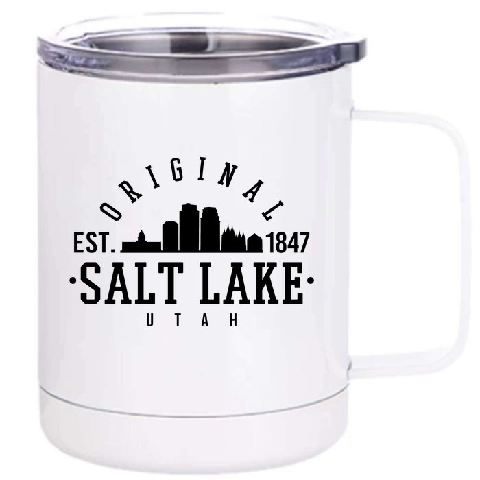 The Original Salt Lake City Utah 1847 Front & Back 12oz Stainless Steel Tumbler Cup