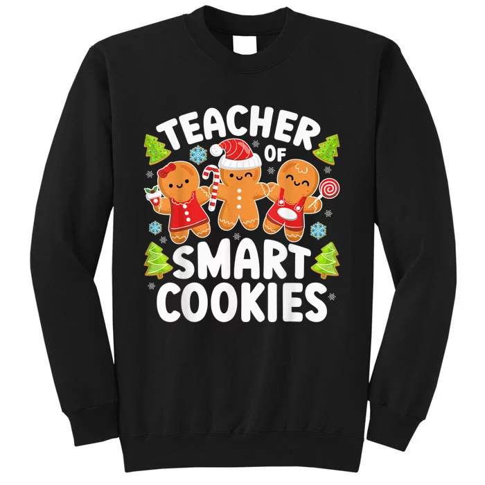 Teacher of Smart Cookies Christmas Cute Gingerbread Cookies Tall Sweatshirt