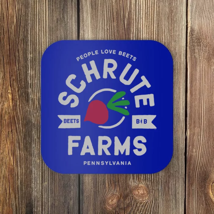 The Office Schrute Farms Logo Funny Gift Coaster