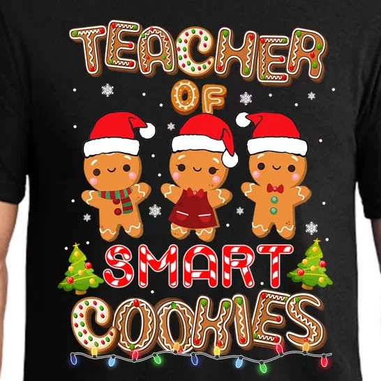 Teacher Of Smart Cookies Christmas Teacher Holiday Gift Pajama Set