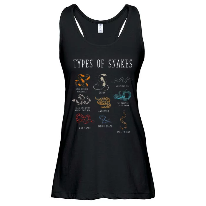 Types Of Snakes Educational Serpent 9 Different Snake Ladies Essential Flowy Tank