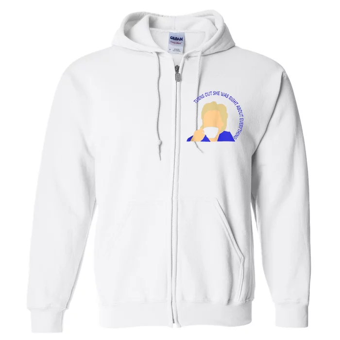 Turns Out She Was Right About Everything Women Who Are Always Right Funny Family Full Zip Hoodie