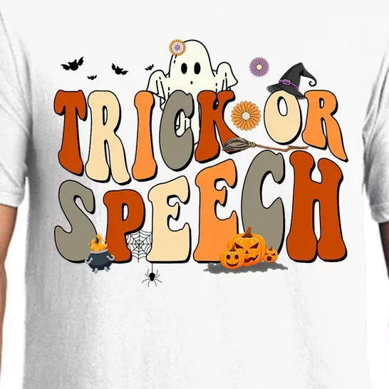 Trick Or Speech Speech Language Pathologist Halloween Pajama Set