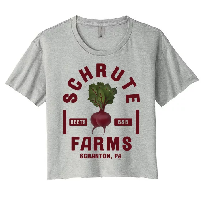 The Office Schrute Farms Gift Women's Crop Top Tee