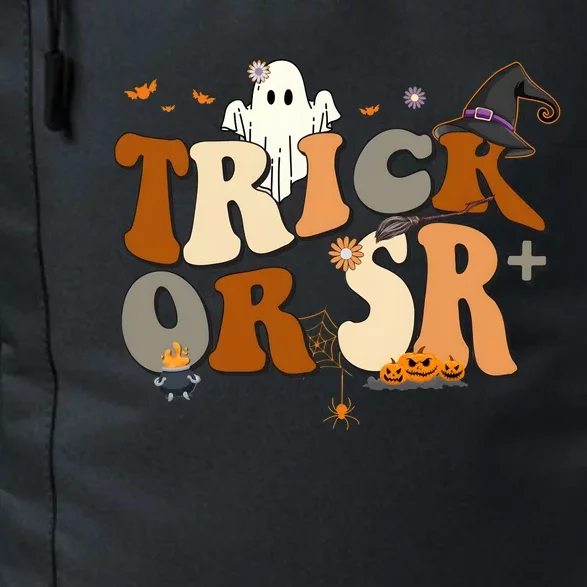 Trick Or Sr Halloween Spooky Season Witch Wizard Ghoul Daily Commute Backpack