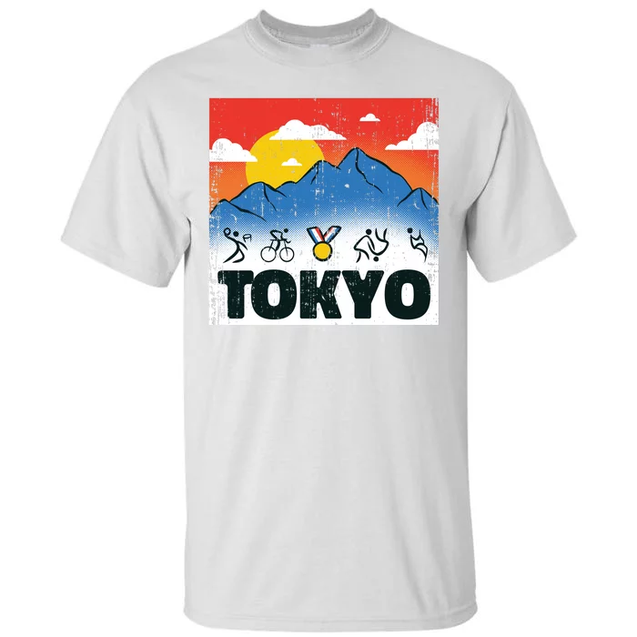 Tokyo Olympics Stick Figures Tall T-Shirt