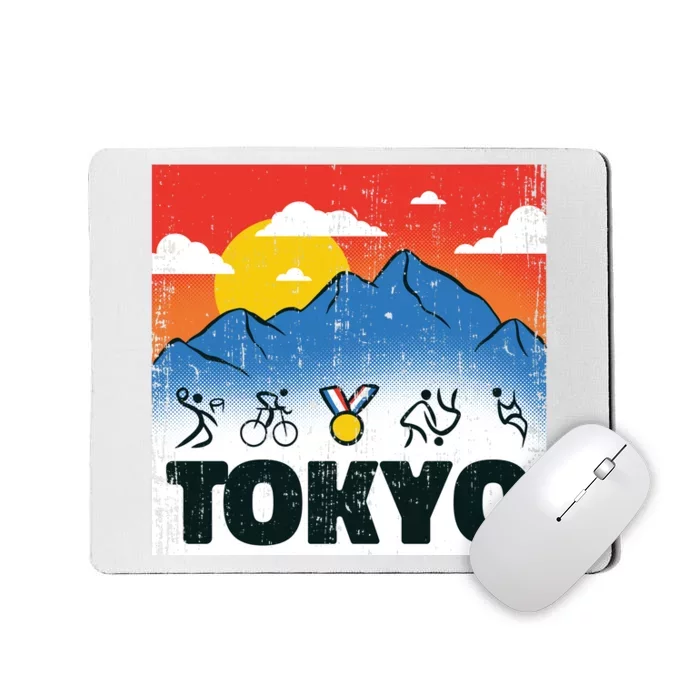 Tokyo Olympics Stick Figures Mousepad