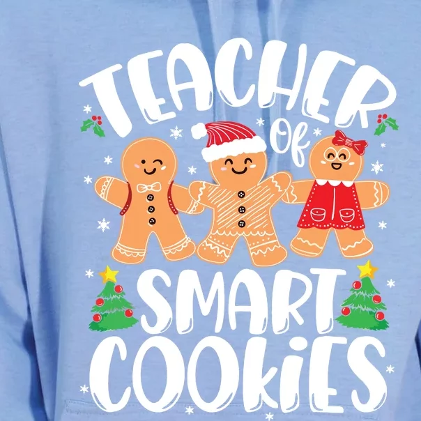 Teacher Of Smart Cookies Gingerbread Christmas Teachers Unisex Surf Hoodie