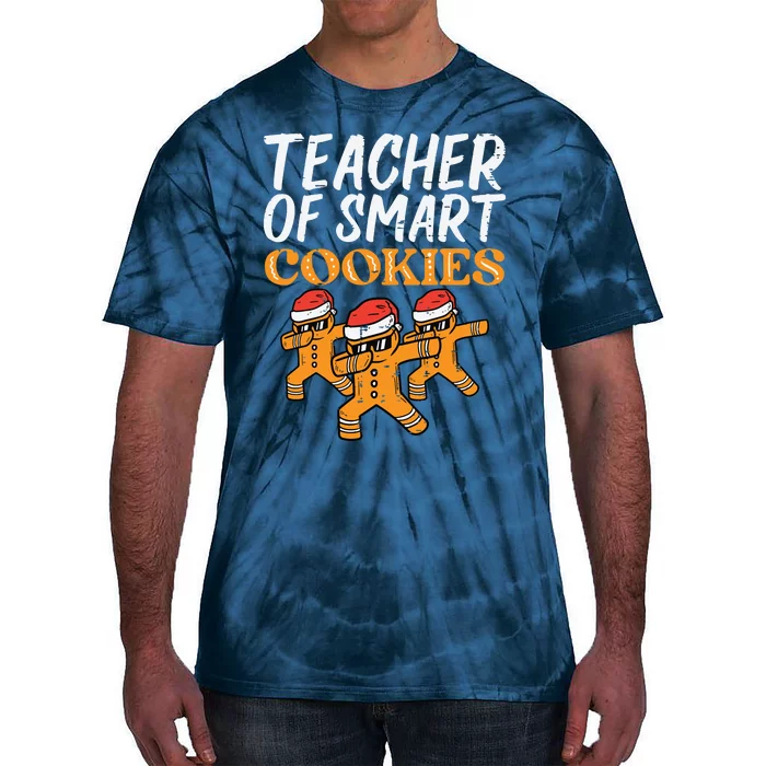 Teacher Of Smart Cookies Teacher Christmas Xmas Women Tie-Dye T-Shirt