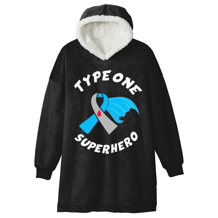 Type One Superhero Type 1 Diabetes Awareness Hooded Wearable Blanket