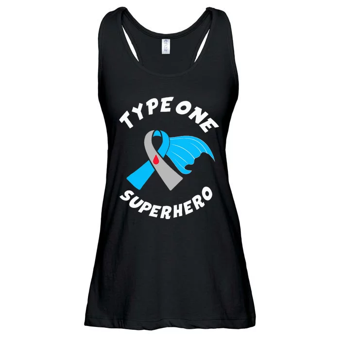 Type One Superhero Type 1 Diabetes Awareness Ladies Essential Flowy Tank