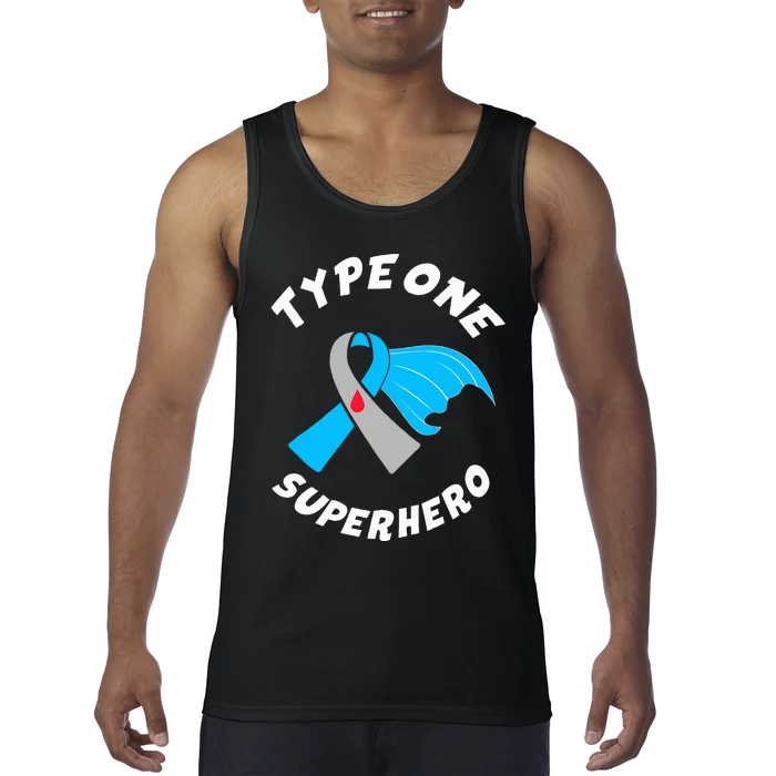 Type One Superhero Type 1 Diabetes Awareness Tank Top