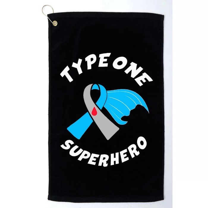 Type One Superhero Type 1 Diabetes Awareness Platinum Collection Golf Towel