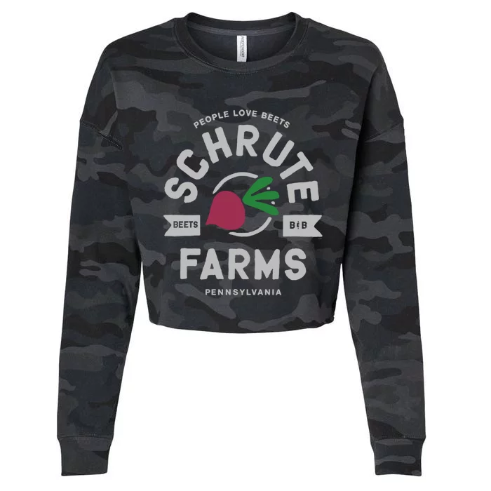 The Office Schrute Farms Logo Gift Cropped Pullover Crew