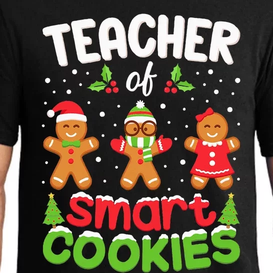 Teacher Of Smart Cookies Christmas Teacher Elf Squad Xmas Pajama Set