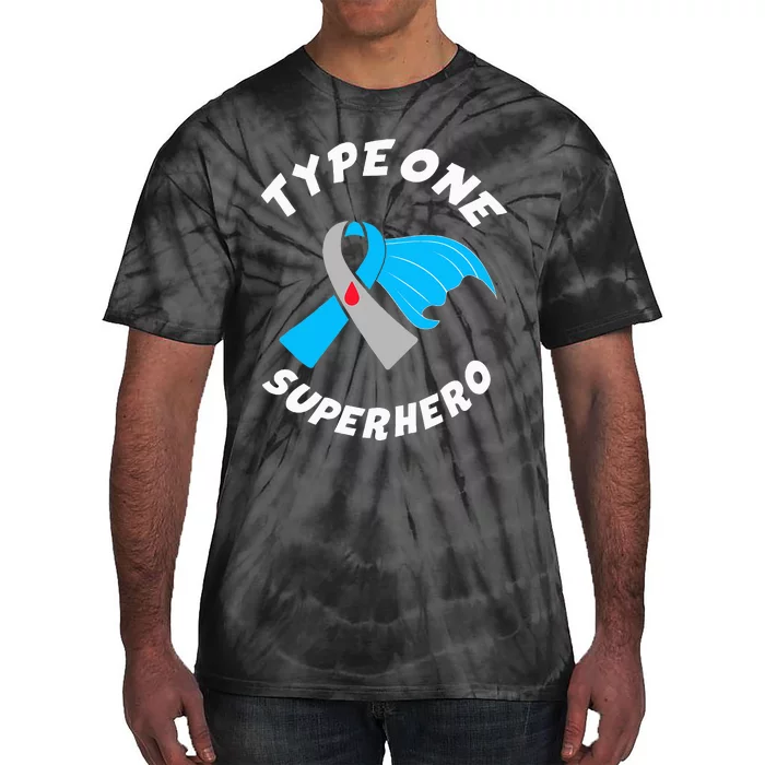 Type One Superhero Type 1 Diabetes Awareness Tie-Dye T-Shirt