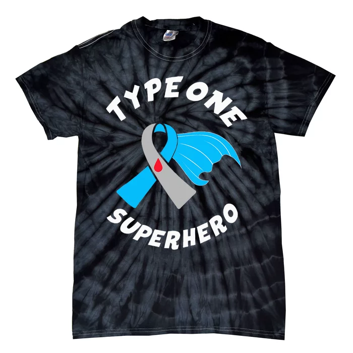 Type One Superhero Type 1 Diabetes Awareness Tie-Dye T-Shirt