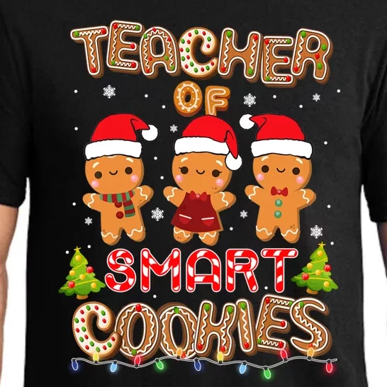 Teacher Of Smart Cookies Christmas Teacher Holiday Gift Pajama Set