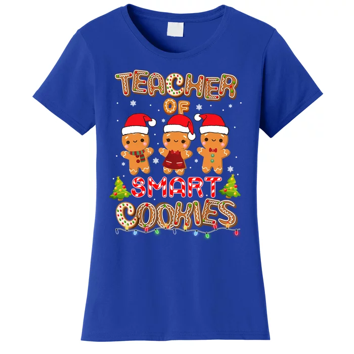 Teacher Of Smart Cookies Christmas Teacher Holiday Gift Women's T-Shirt