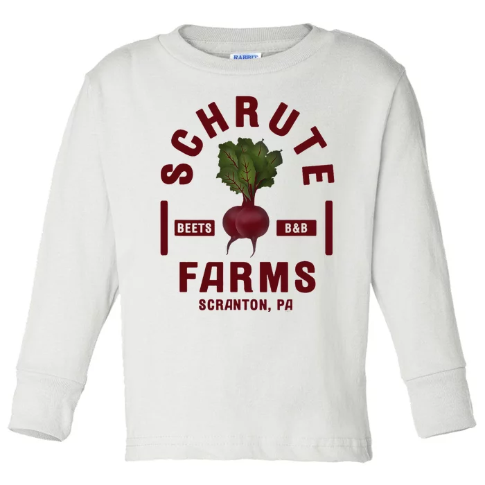 The Office Schrute Farms Toddler Long Sleeve Shirt