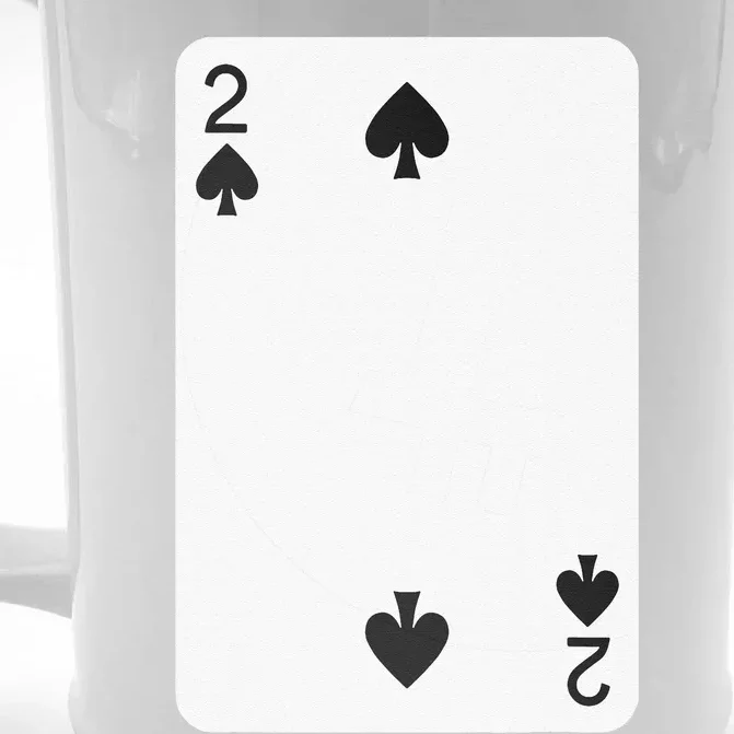 Two Of Spades Playing Cards Halloween Costume Deck Of Cards Front & Back Beer Stein