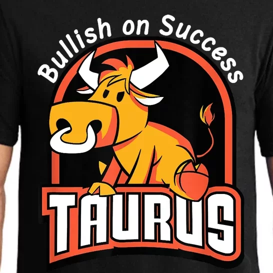 Taurusbullish On Success Funny Affirmation Horoscope Sign Pajama Set