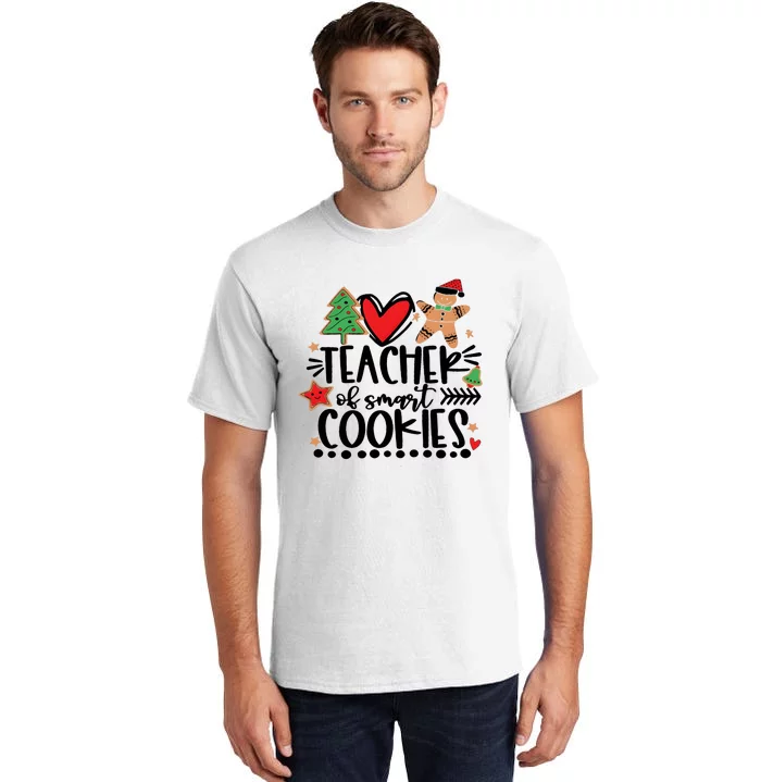 Teacher Of Smart Cookies Christmas Tall T-Shirt