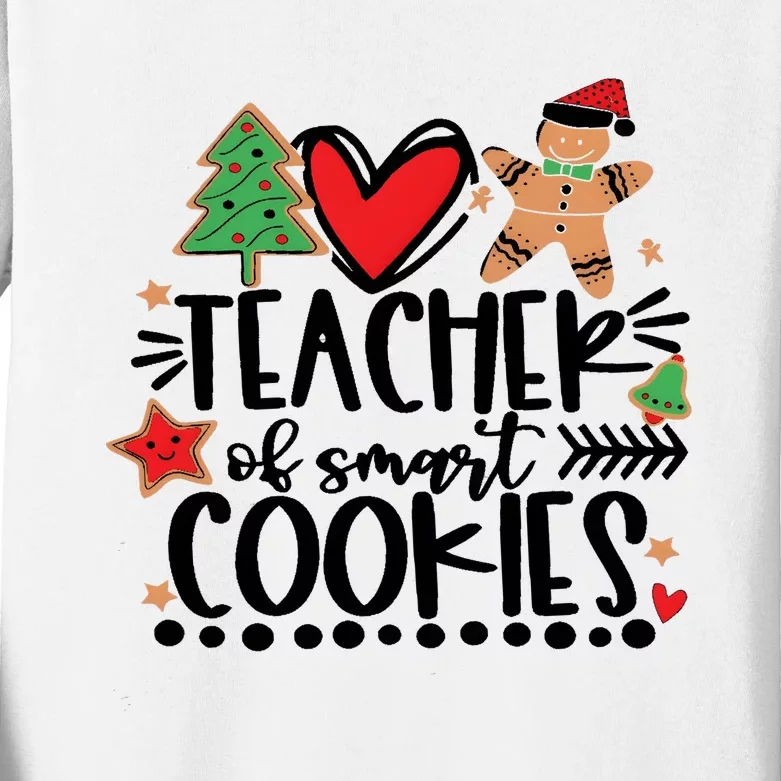 Teacher Of Smart Cookies Christmas Kids Long Sleeve Shirt