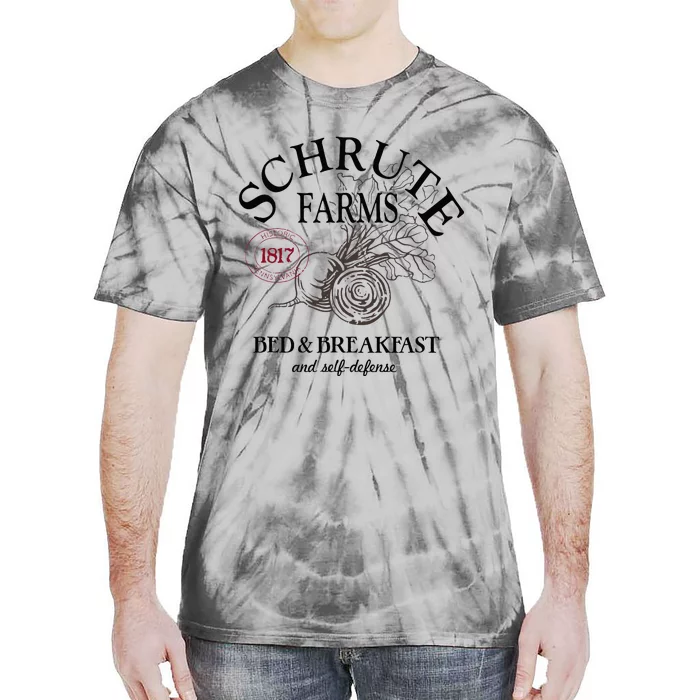 The Office Schrute Farms Large Label Tie-Dye T-Shirt