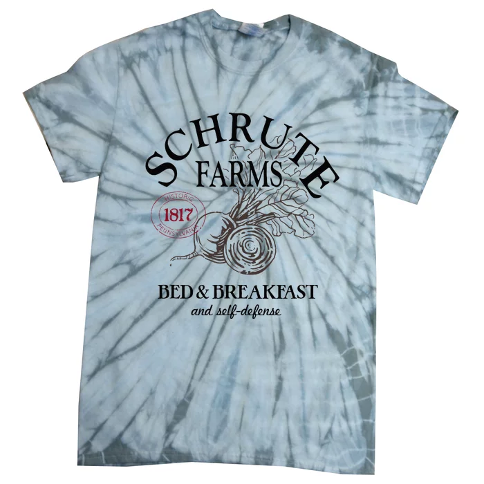 The Office Schrute Farms Large Label Tie-Dye T-Shirt