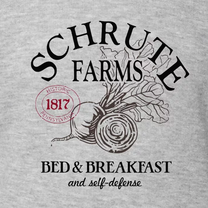 The Office Schrute Farms Large Label Toddler Sweatshirt