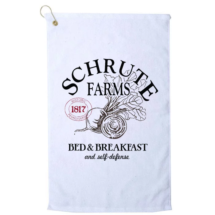 The Office Schrute Farms Large Label Platinum Collection Golf Towel