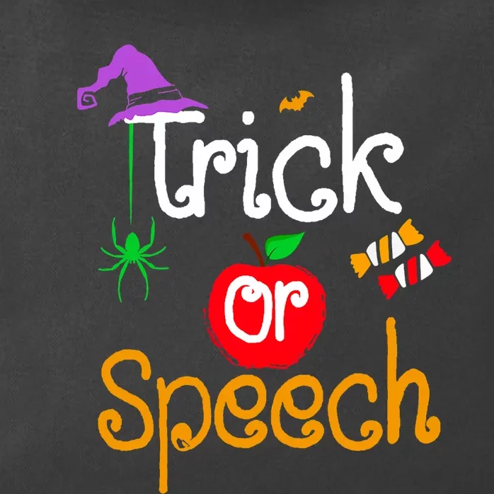 Tricks Or Speech Languages Teacher Halloween Costume Zip Tote Bag