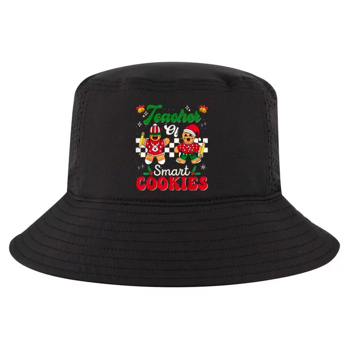 Teacher Of Smart Cookies Gingerbread Christmas Teachers Cool Comfort Performance Bucket Hat