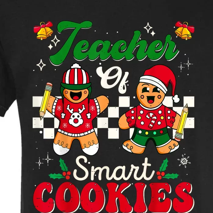 Teacher Of Smart Cookies Gingerbread Christmas Teachers Garment-Dyed Heavyweight T-Shirt