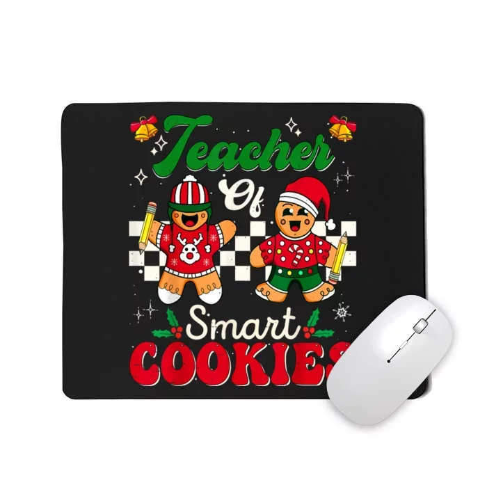 Teacher Of Smart Cookies Gingerbread Christmas Teachers Mousepad