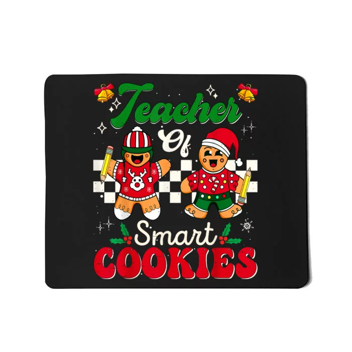 Teacher Of Smart Cookies Gingerbread Christmas Teachers Mousepad