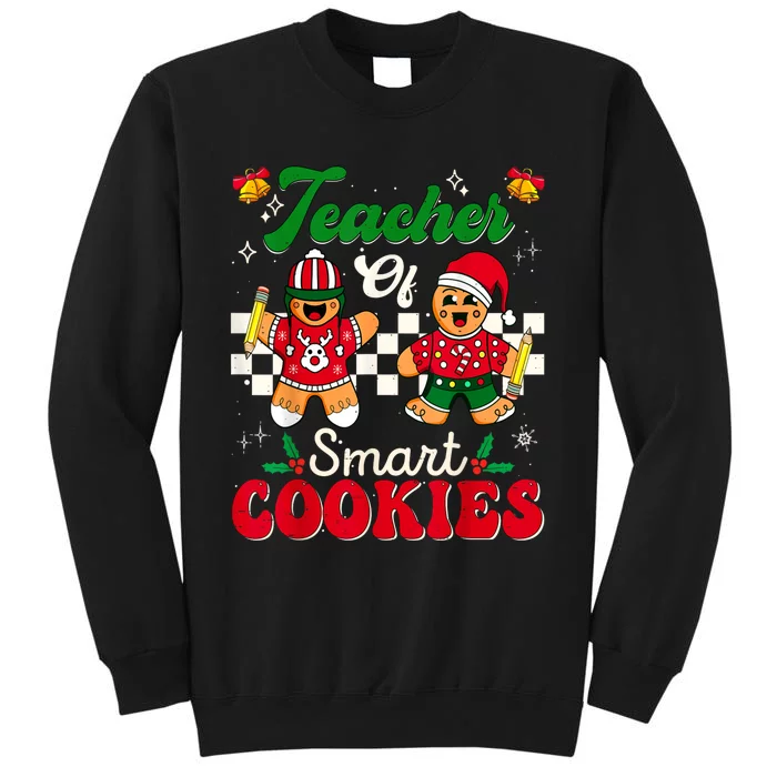 Teacher Of Smart Cookies Gingerbread Christmas Teachers Tall Sweatshirt