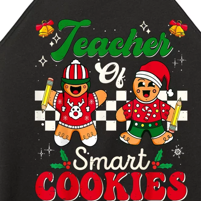 Teacher Of Smart Cookies Gingerbread Christmas Teachers Women’s Perfect Tri Rocker Tank