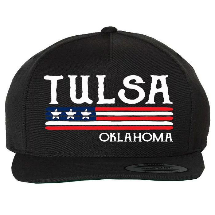 Tulsa Oklahoma Souvenir Gift Wool Snapback Cap