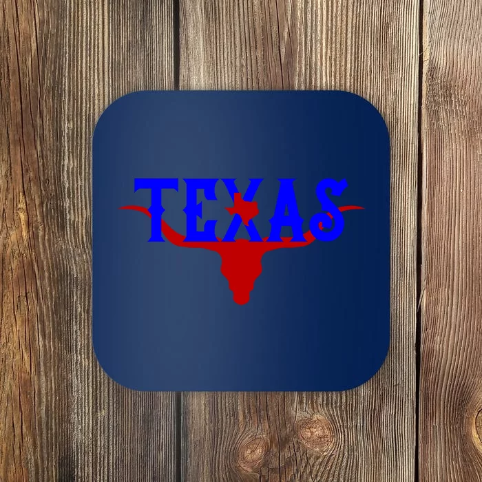 Texas Original State Longhorn Logo Coaster