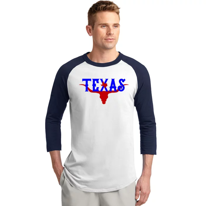 Texas Original State Longhorn Logo Baseball Sleeve Shirt