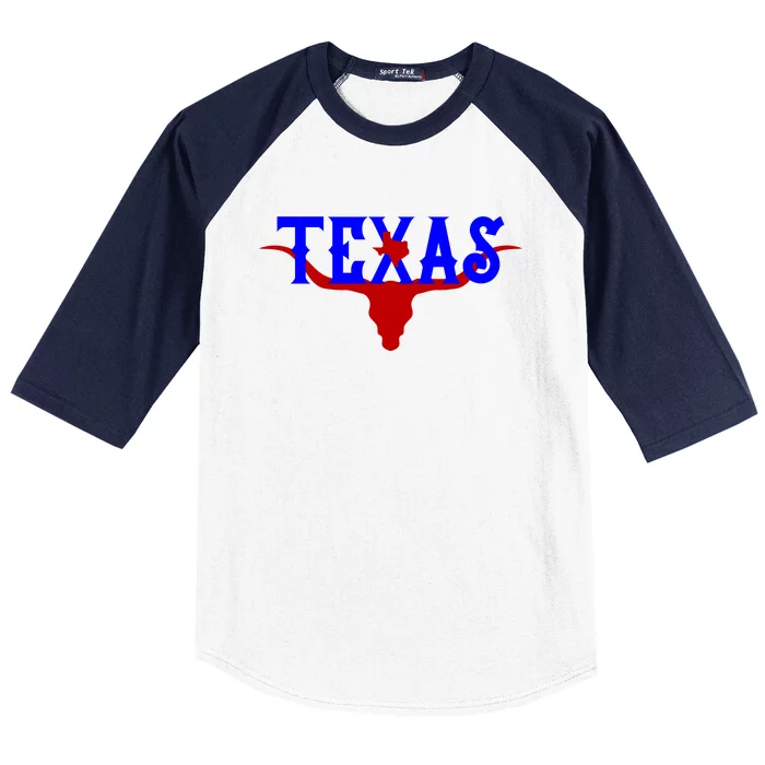 Texas Original State Longhorn Logo Baseball Sleeve Shirt