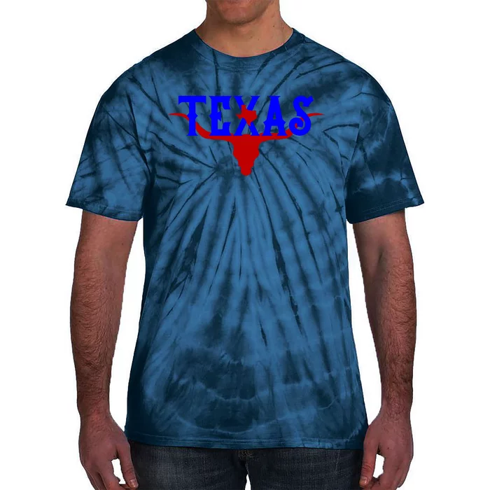 Texas Original State Longhorn Logo Tie-Dye T-Shirt