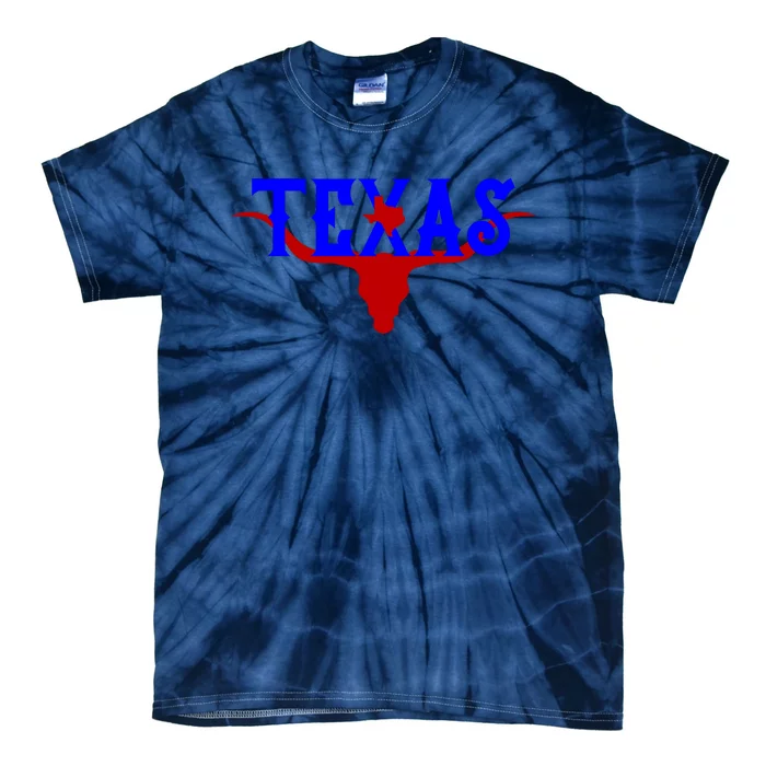 Texas Original State Longhorn Logo Tie-Dye T-Shirt